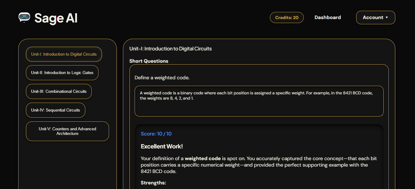 Sage AI Screen 3