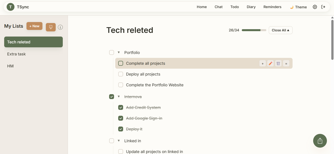 Tsync Screen 4